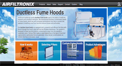 Desktop Screenshot of airfiltronix.com
