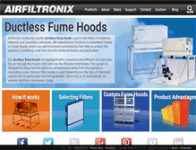Tablet Screenshot of airfiltronix.com